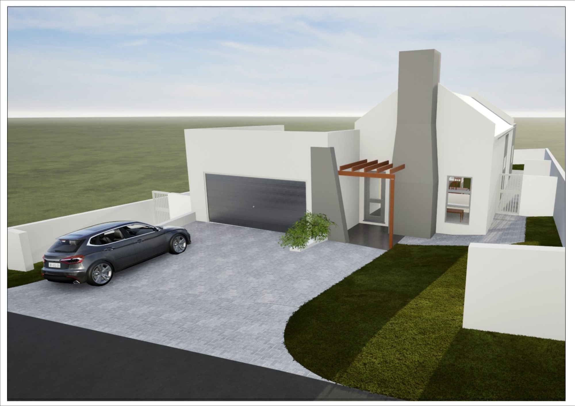 Pre-approved turnkey family home render
