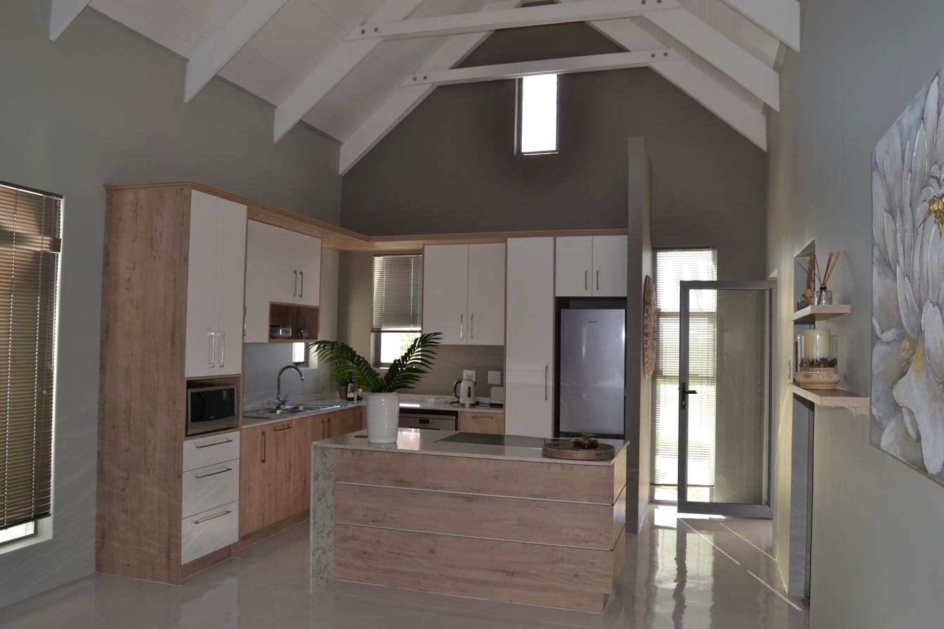 Kitchen island with stone tops